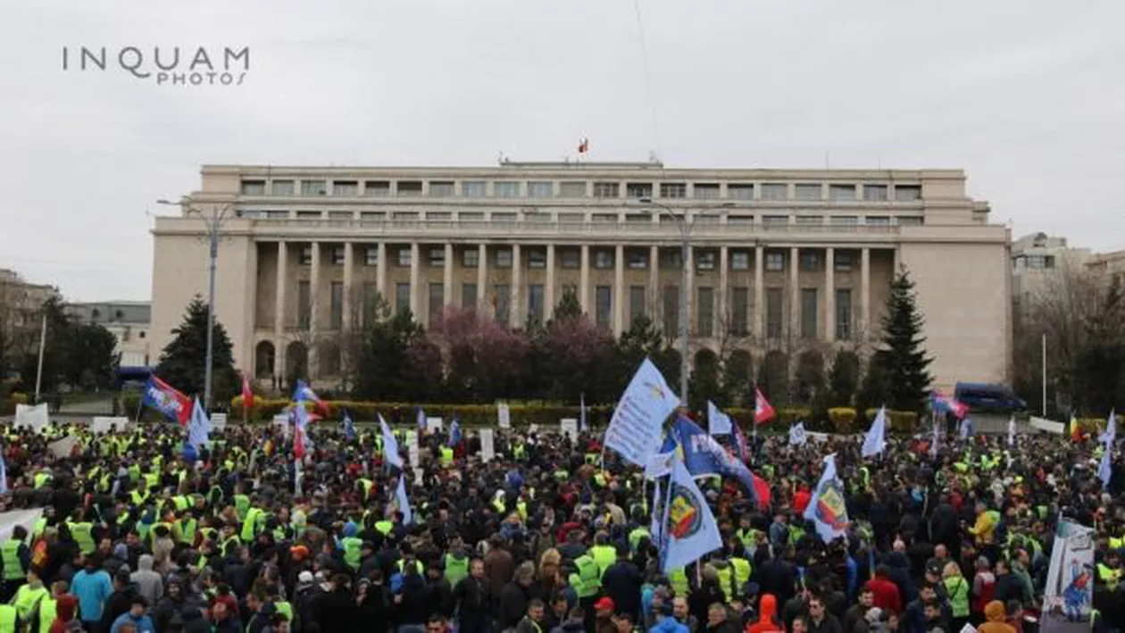 Restricţii de trafic în centrul Capitalei, pentru protestul sindicaliştilor din Cartel Alfa şi din Sindicatul Naţional al Poliţiştilor