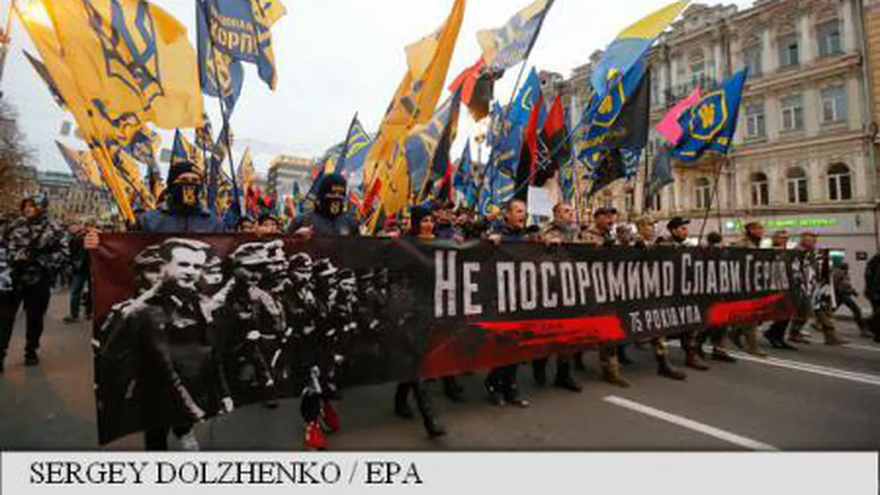 Marș al extremei dreapta la Kiev. Peste 10.000 de participanți (FOTO)