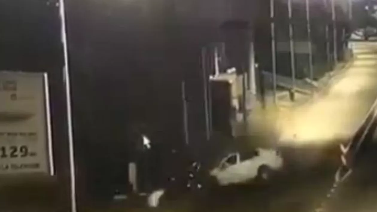 Accident tragic pe șoseaua Pipera-Tunari: Un bărbat a murit ars de viu (VIDEO)
