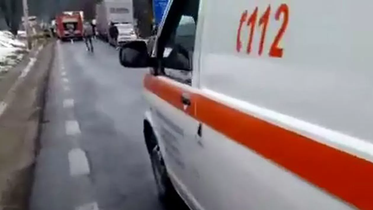 Cumplit accident rutier la ieșirea din Predeal (VIDEO)