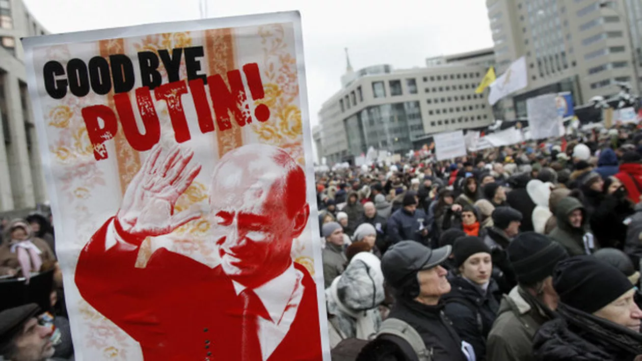 MITING împotriva lui Vladimir Putin la Moscova. Sute de persoane, arestate