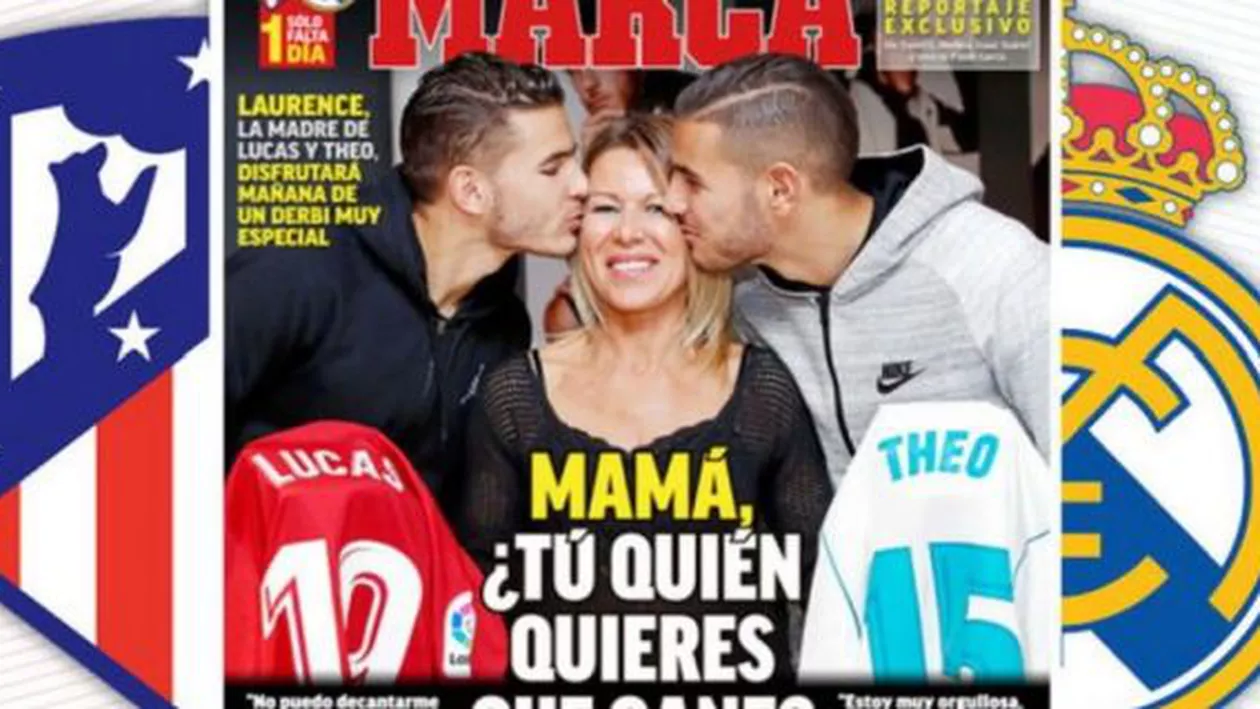 "Mama, tu cu cine vei ține?" Imagine spectaculoasa înainte de marele DERBY dintre Atletico și Real Madrid!