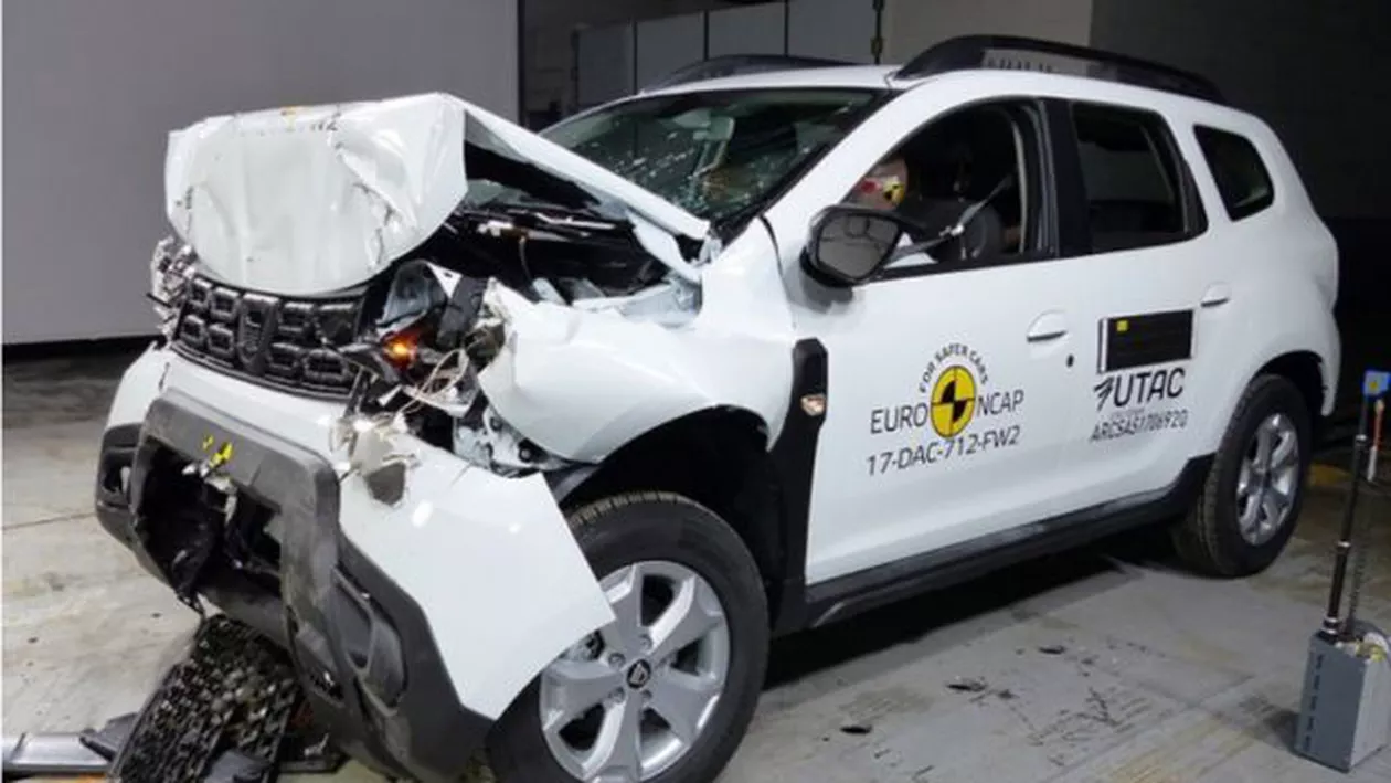 Dacia Duster NU oferă siguranță! Mașina s-a făcut PRAF la TESTELE EuroNCAP (FOTO)