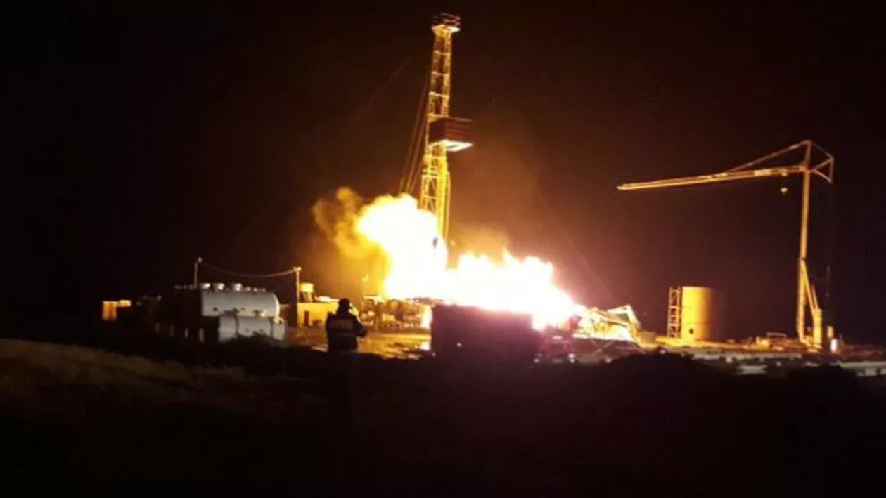 Alertă de gradul ZERO! Pericol DE EXPLOZIE în ROMÂNIA! O sondă de gaz A LUAT FOC! INTERVENȚIE de ultim moment (VIDEO)