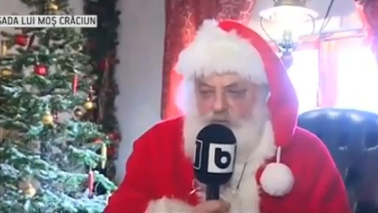 Moș Crăciun, în direct pe B1 TV: Ce a răspuns când a fost întrebat dacă politicienii ar merita daruri (VIDEO)
