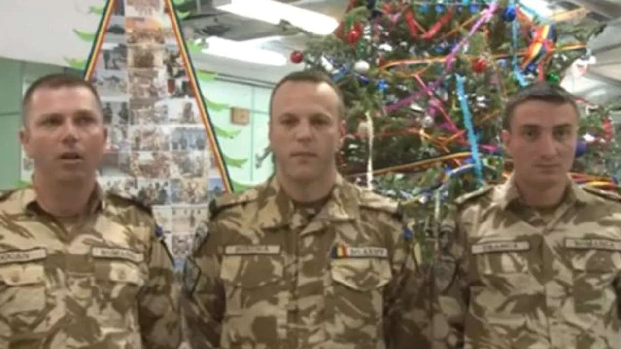 Mesaj special pentru români: Urări de Crăciun de la soldaţii români din Afganistan (VIDEO)