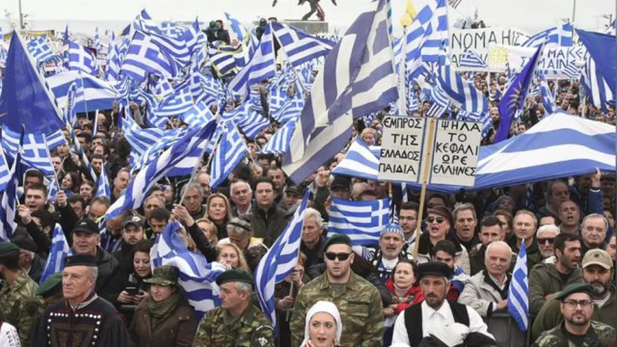 Proteste MASIVE ale naționaliștilor greci: Fără COMPROMIS cu numele MACEDONIEI!  (VIDEO, FOTO)
