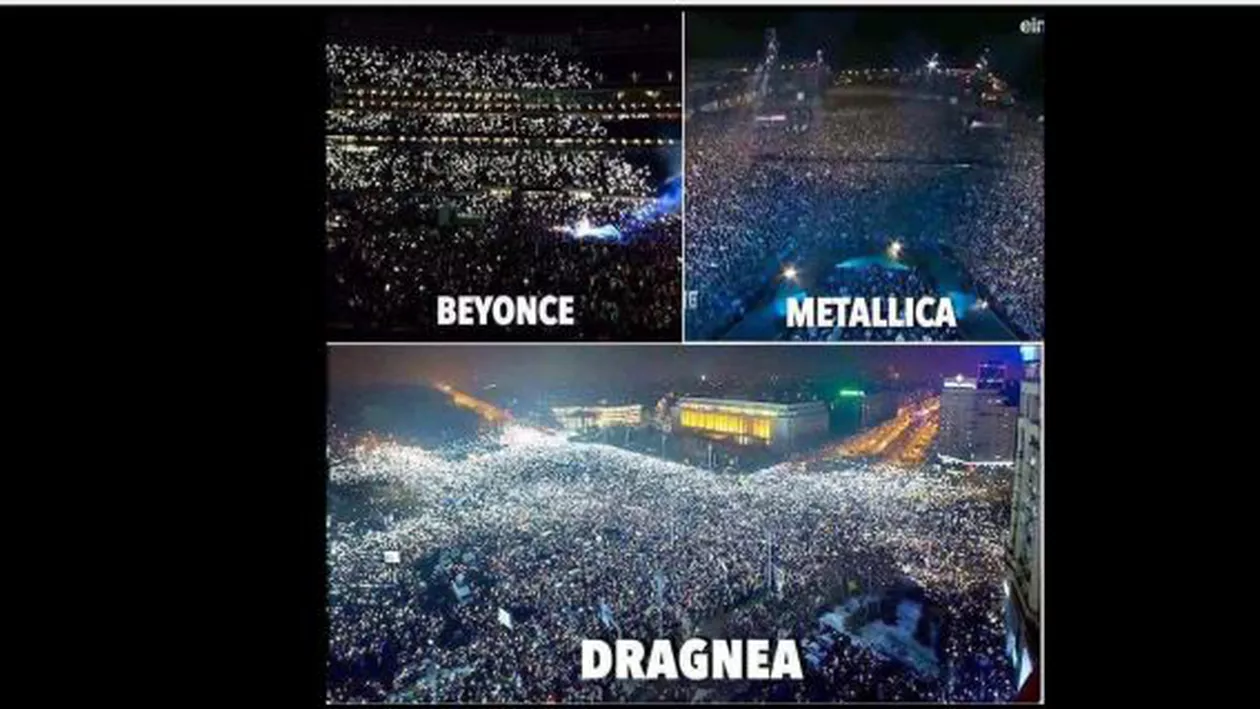 IMAGINEA ZILEI! Nici BEYONCE și nici METALLICA n-au VĂZUT atâta lume la SHOW-urile lor! "Concertul" lui DRAGNEA a STRÂNS cei mai mulți FANI! (FOTO)