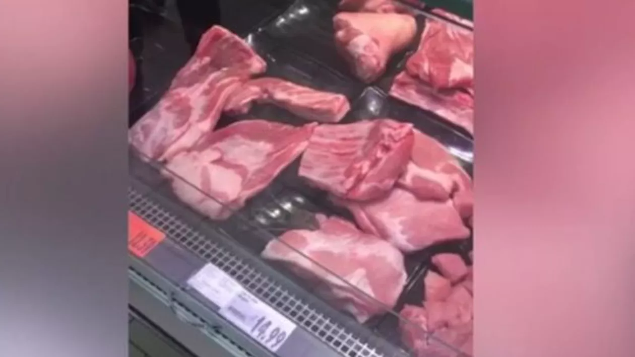 INCREDIBIL! SANCȚIUNILE în cazul ŞOARECELUI din vitrina cu carne: Au fost amendați cu…(VIDEO)