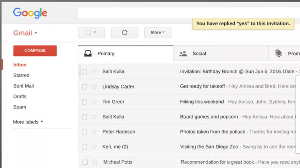 Schimbare URIAŞĂ la Google. Cum va arăta Gmail (FOTO)