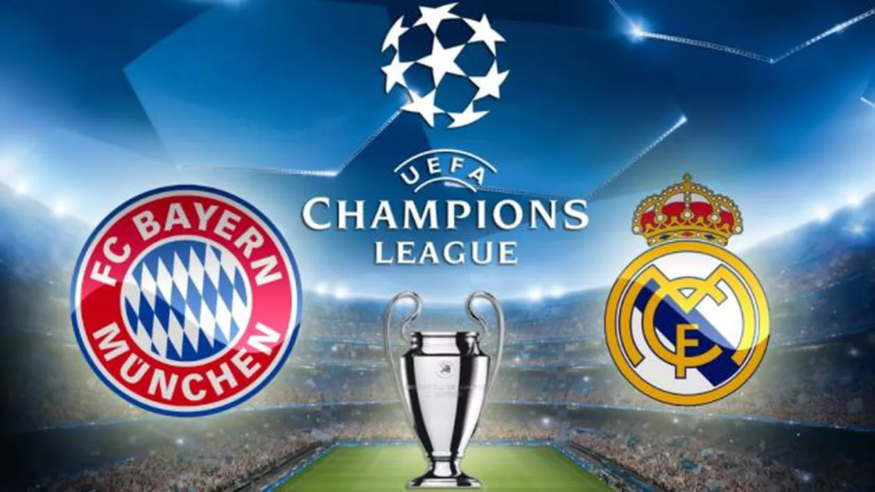 BAYERN MUNCHEN - REAL MADRID LIVE ONLINE STREAM - VIDEO LIGA CAMPIONILOR