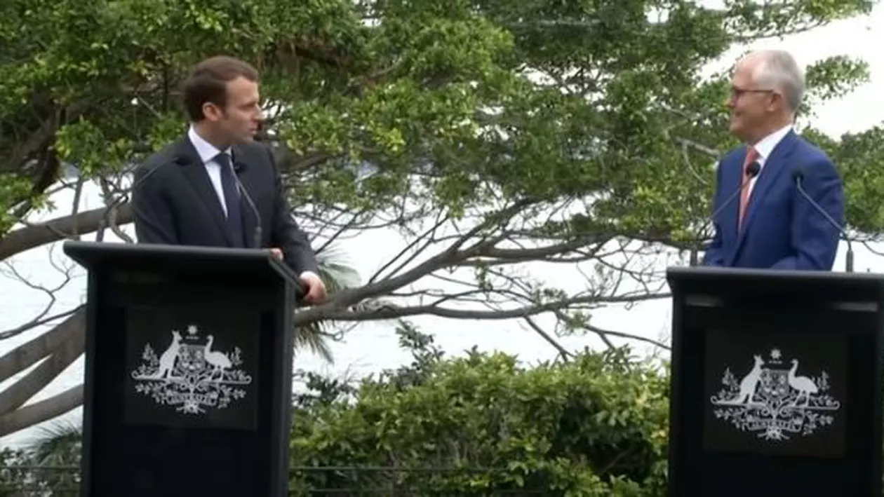 Emmanuel Macron a numit-o ”delicioasă” pe soția premierului Australiei (VIDEO)