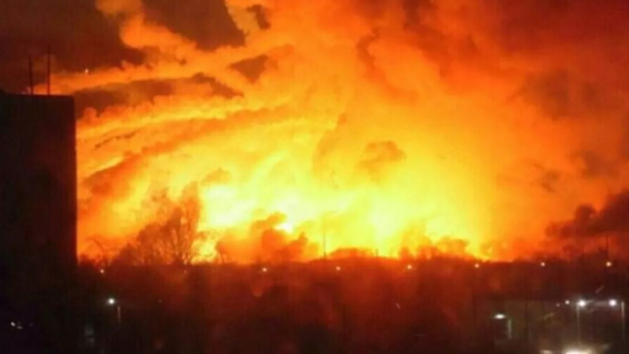 Ucraina: Incendiu urmat de explozii într-un depozit al armatei (VIDEO)