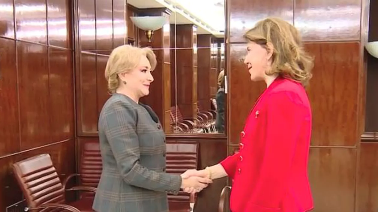 Le marche du tramvai varianta Dăncilă. Cum vorbește premierul în limba franceză (VIDEO)