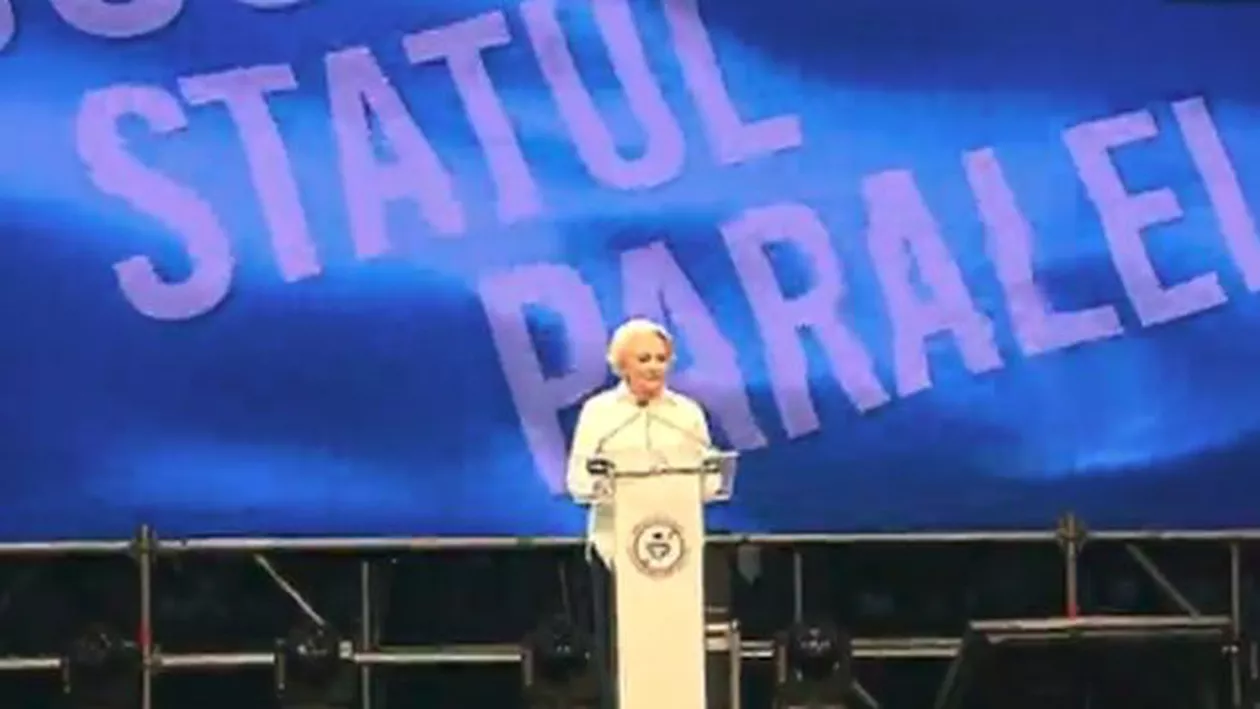 Viorica Dăncilă, discurs despre pensii şi salarii la mitingul împotriva statului paralel: Cui folosește asaltul permanent împotriva Guvernului? (VIDEO)