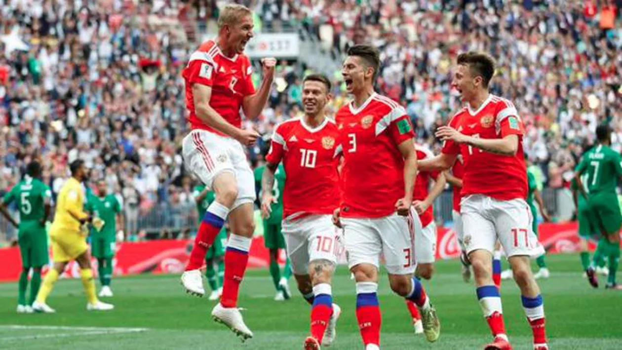 Rusia defilează la Campionatul Mondial: Gazdele, victorie clară și contra Egiptului