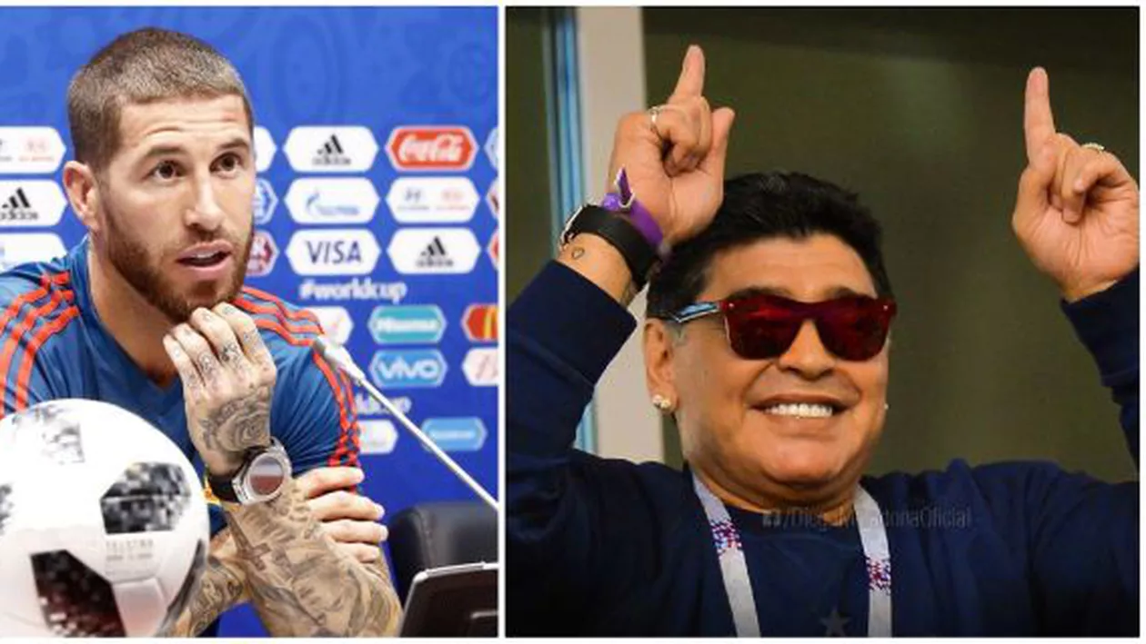 Sergio Ramos ŞTERGE PE JOS cu Maradona: E la ANI-LUMINĂ în spatele celui bun jucător argentinian din ISTORIE!