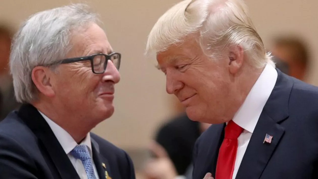 Întâlnire ISTORICĂ la Casa Albă: TRUMP şi JUNCKER dezamorsează războiul comercial dintre SUA şi UE