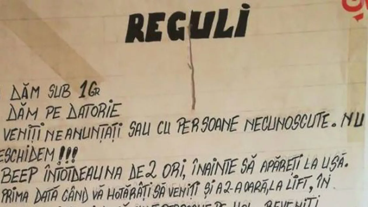 Cum şi-a disciplinat clienţii un traficant de droguri din Călăraşi: NU faceţi gălăgie pe hol! NU deranjaţi vecinii! (FOTO)