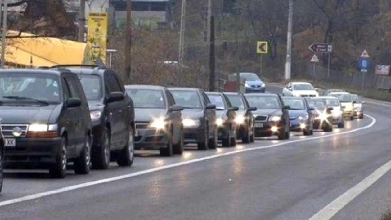 Circulaţie OPRITĂ pe DN 1 Ploieşti – Braşov! Cozi kilometrice și nervi întinși la maxim