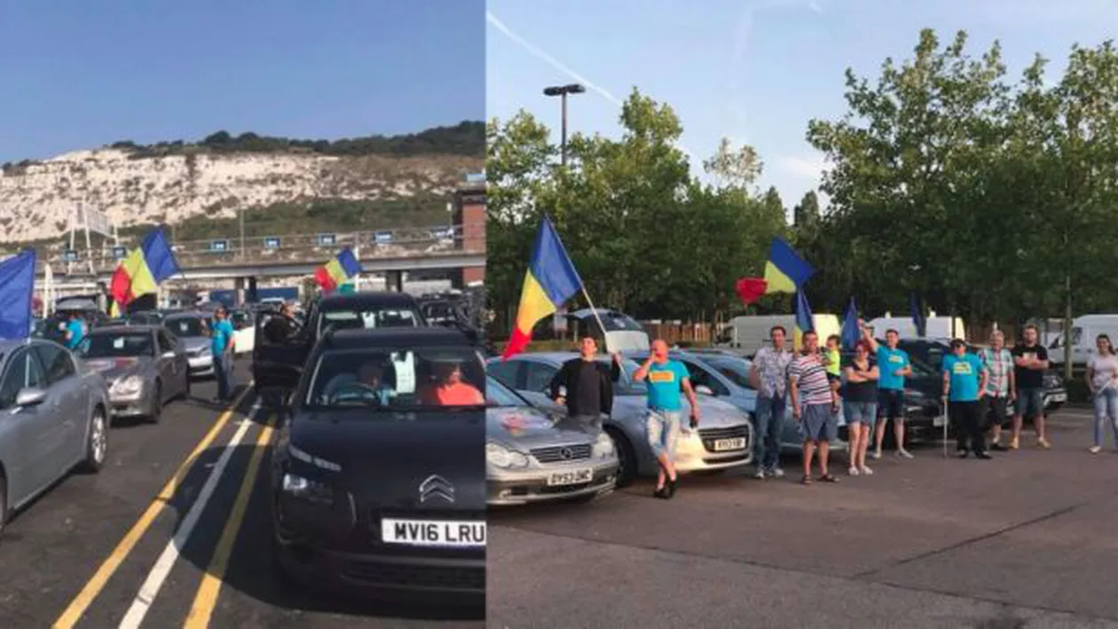 Coloană de maşini cu români din diaspora în drum spre Bucureşti. Aceştia vor face o oprire în Cluj