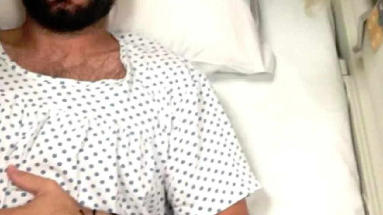 Campion român, pe patul de spital. Soția însărcinată îl supraveghează la spital (FOTO)