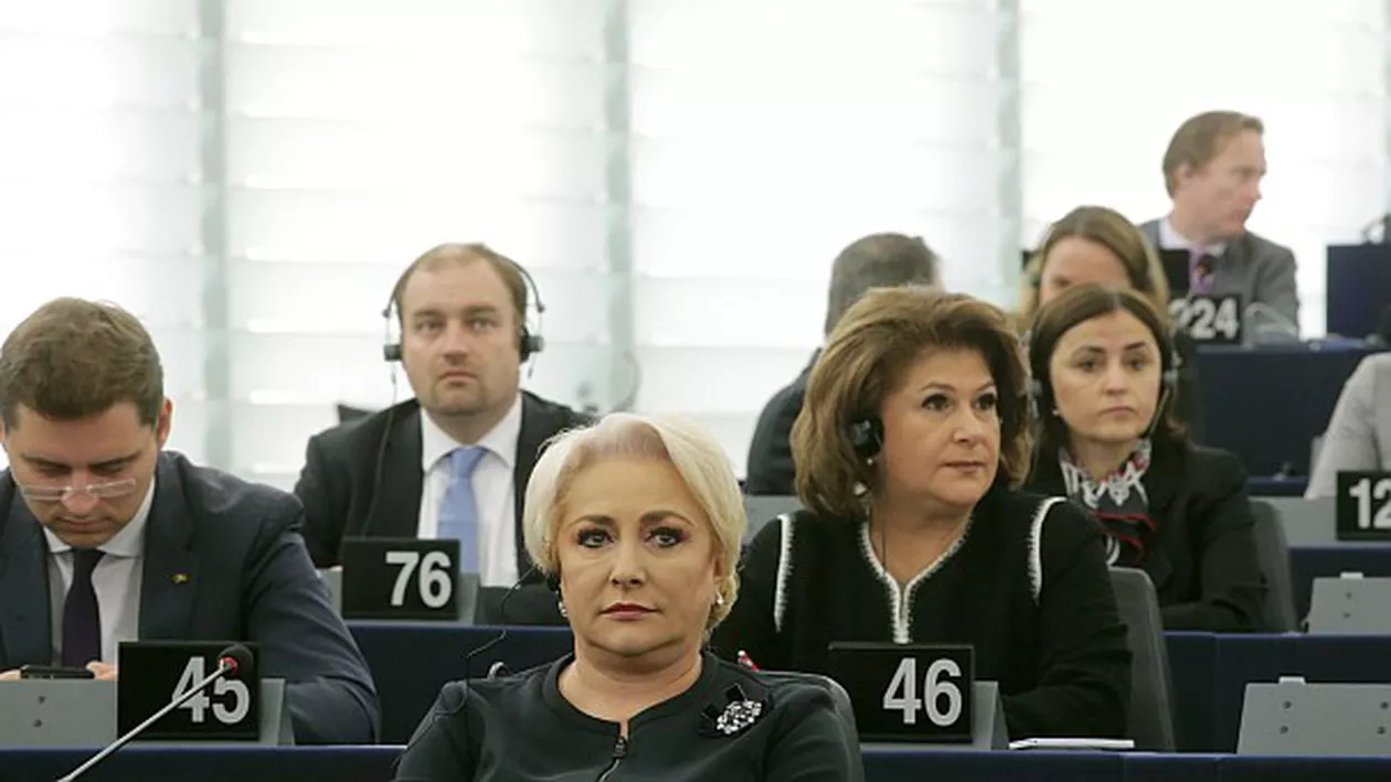 Viorica Dăncilă, în Parlamentul European: Nu pot accepta ca Jandarmeria Română să fie acuzată de acțiuni și proceduri practicate peste tot în Europa (VIDEO)
