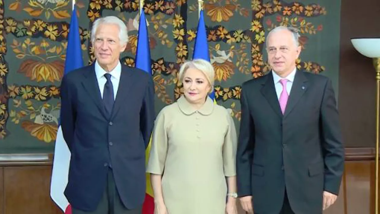 Viorica Dăncilă a fost vizitată de un fost premier francez: Care a fost scopul întâlnirii (VIDEO)