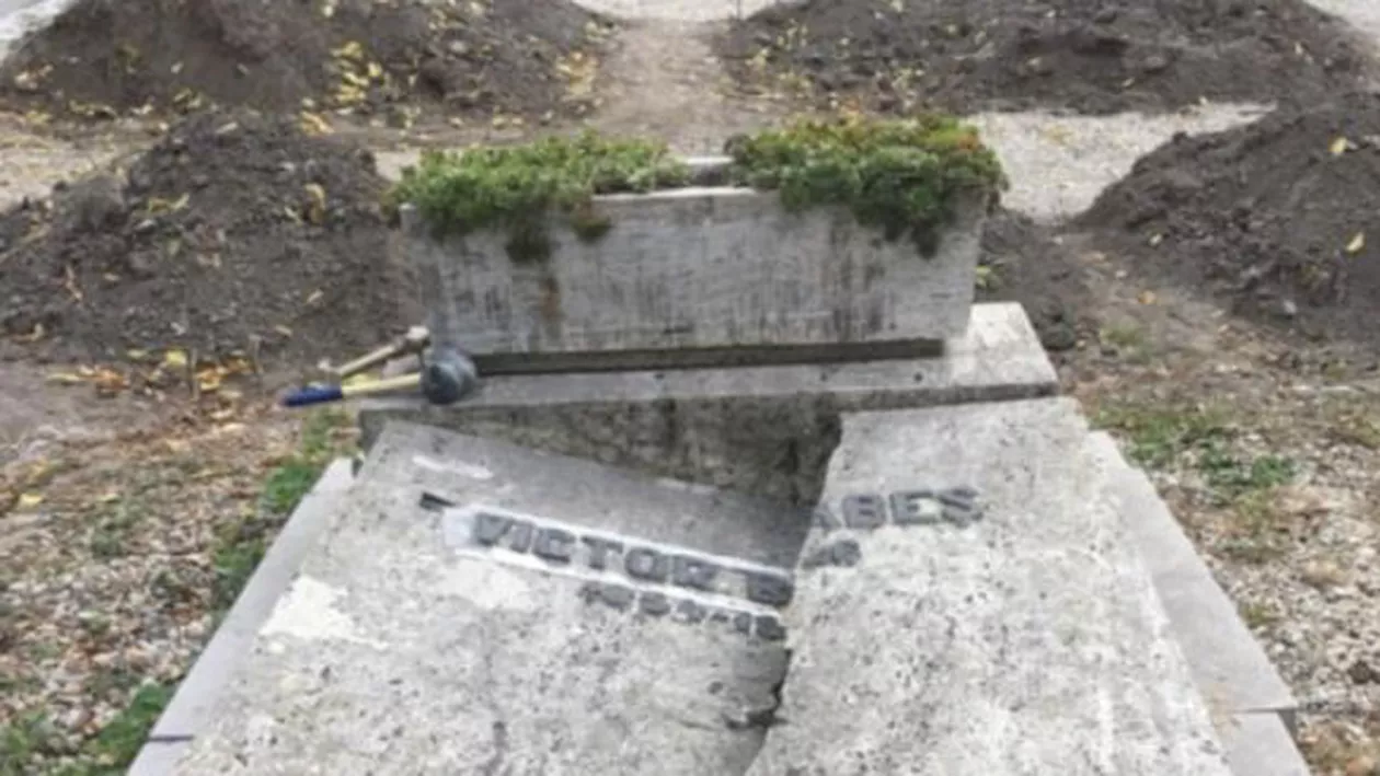 RUȘINE NAȚIONALĂ! Mormântul lui Victor Babeș, în stare dezolantă (FOTO)