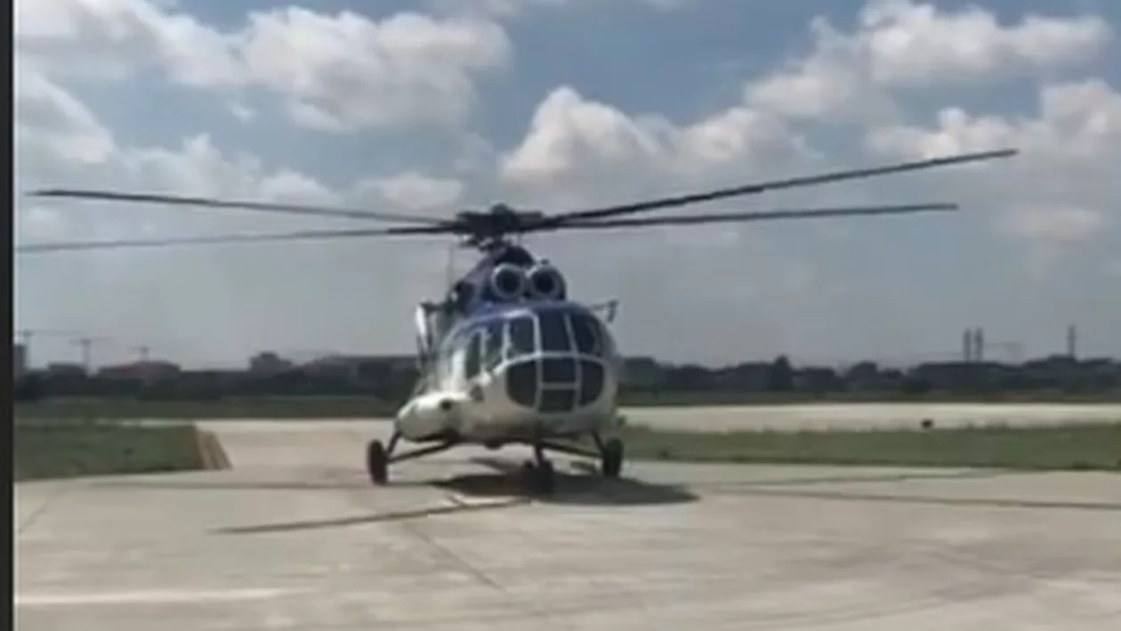 EXERCIŢIU SEISM 2018. Imagini de la decolarea elicopterelor MAI care vor survola zona afectată de cutremur (VIDEO)