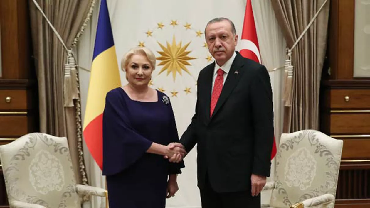 Viorica Dăncilă s-a întâlnit, la Ankara, cu președintele Turciei, Recep Tayyip Erdogan (VIDEO)