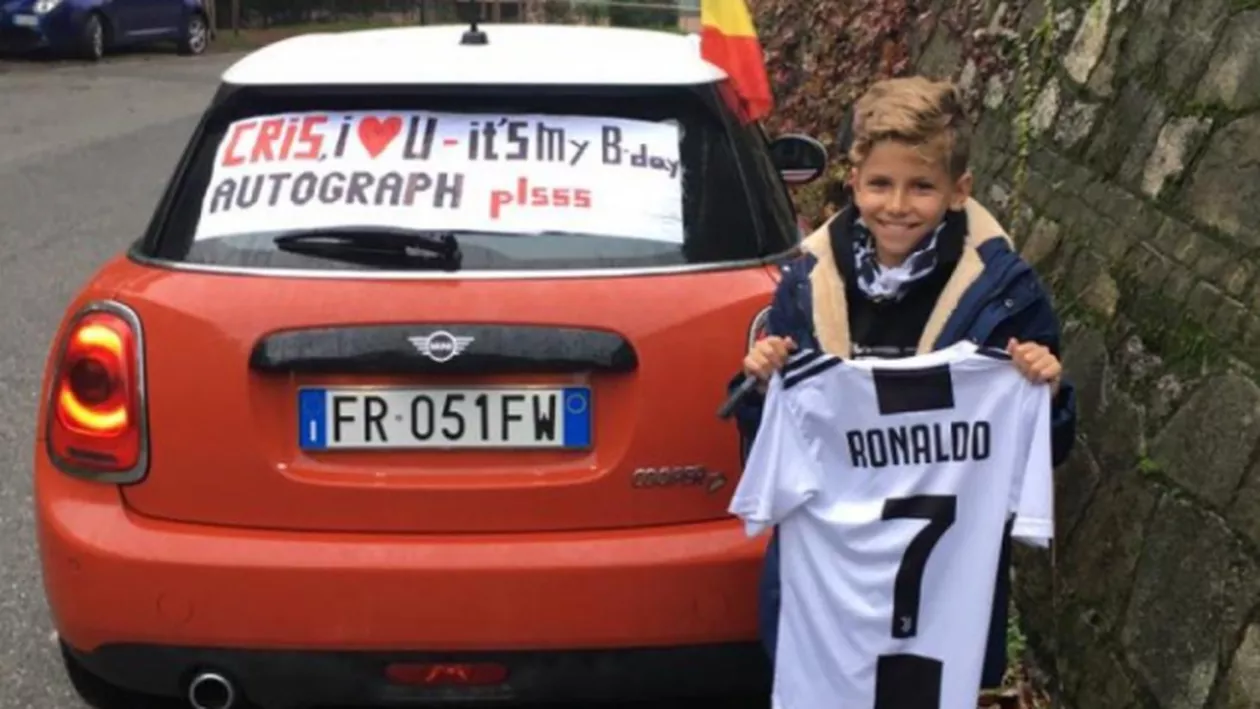 Cristiano Ronaldo, CADOU EMOŢIONANT făcut unui copil din România de ziua lui (FOTO)