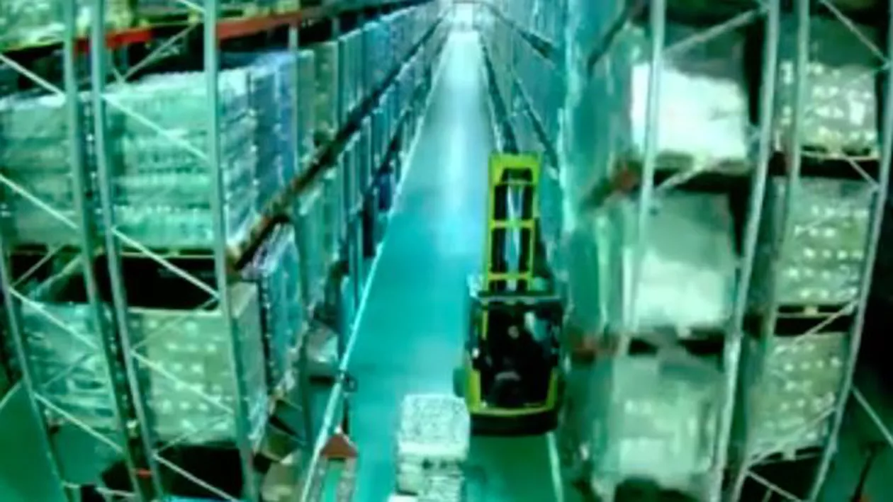 Cea mai GHINIONISTĂ zi pentru acest muncitor: Întregul depozit s-a prăbușit în câteva secunde! IMAGINI ȘOCANTE (VIDEO)