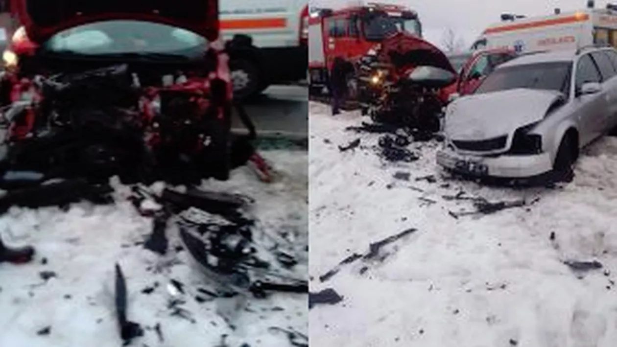 Gorj: O femeie ÎNSĂRCINATĂ şi alţi CINCI oameni, VICTIMELE unui accident rutier
