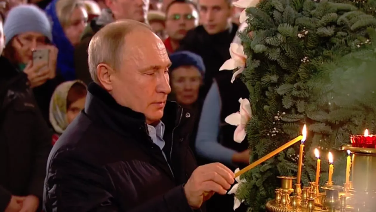 CRĂCIUN în Rusia: Uite cum a sărbătorit Putin Naşterea Domnului! (FOTO)