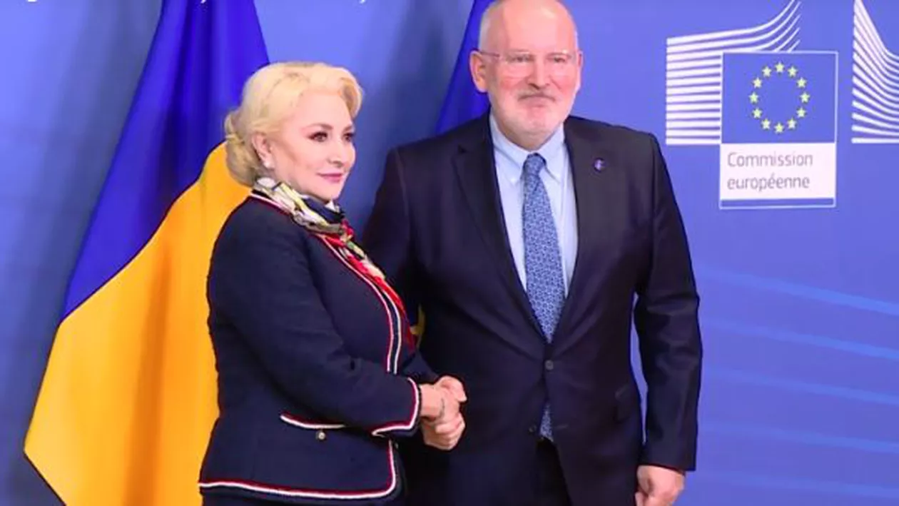 Dăncilă: Timmermans ne-a arătat aprecierea pentru modul remarcabil în care ne-am exercitat mandatul de președinție rotativă / Ce a spus, de fapt, oficialul european