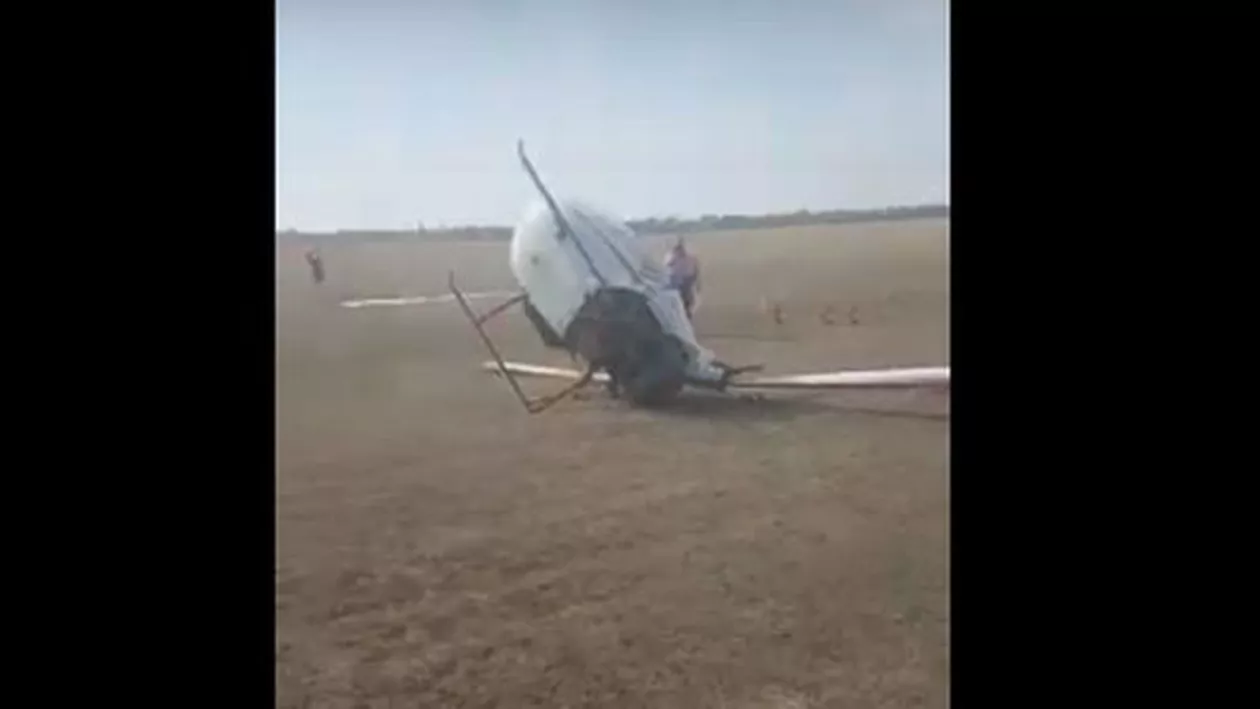 Incident aviatic grav la Strejnic! Se fac cercetări în acest moment (VIDEO)