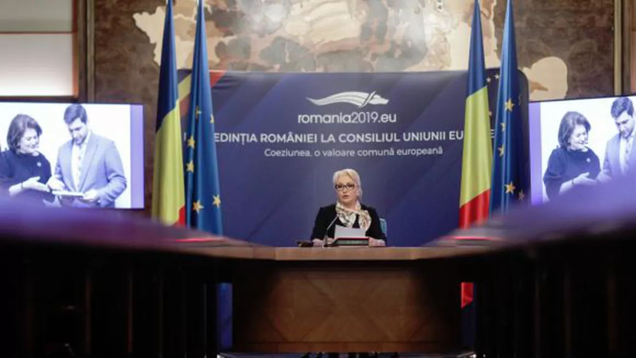 Viorica Dăncilă se laudă cu rezultate din preşedinţia Consiliului UE: Am obținut în 2 luni consensul pe un număr mai mare de dosare decât alte ţări în 6 luni (VIDEO)