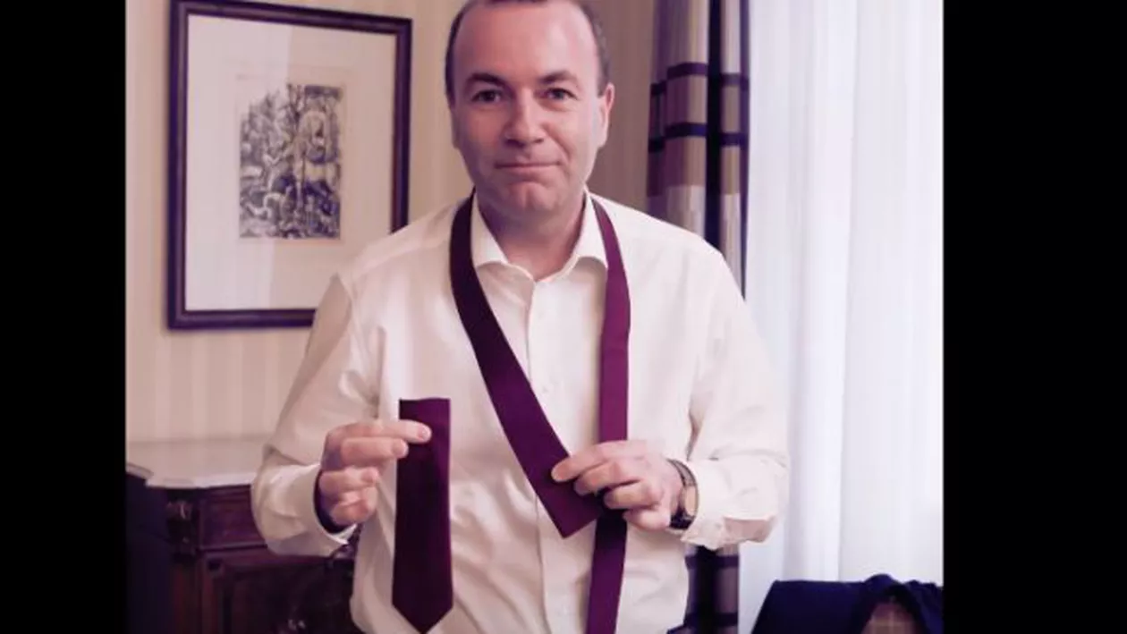 Protest inedit de ZIUA FEMEII: Candidatul PPE la șefia Comisiei Europene și-a tăiat cravata ÎN DIRECT, pe Facebook (VIDEO)