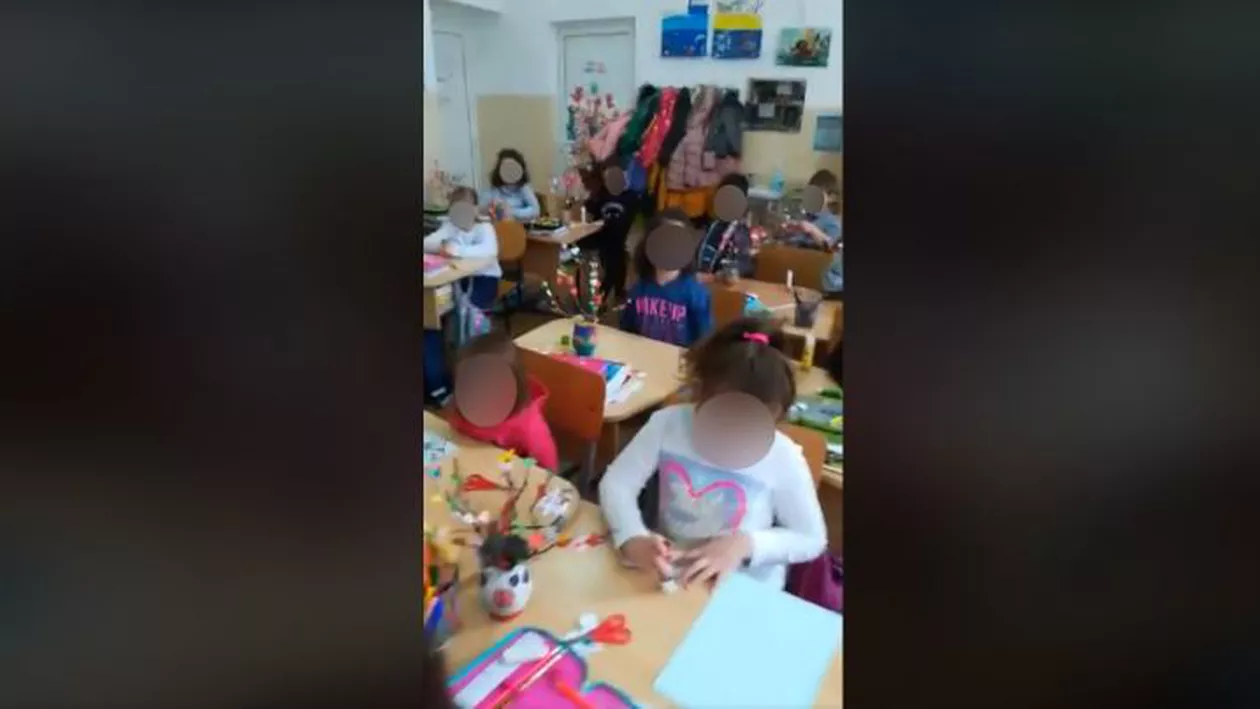 Imagini tulburătoare! Elevi de clasa zero din București, TERORIZAȚI de învățătoare: 'Îi umilește zilnic! Face pe el de frică la propriu!' (VIDEO)