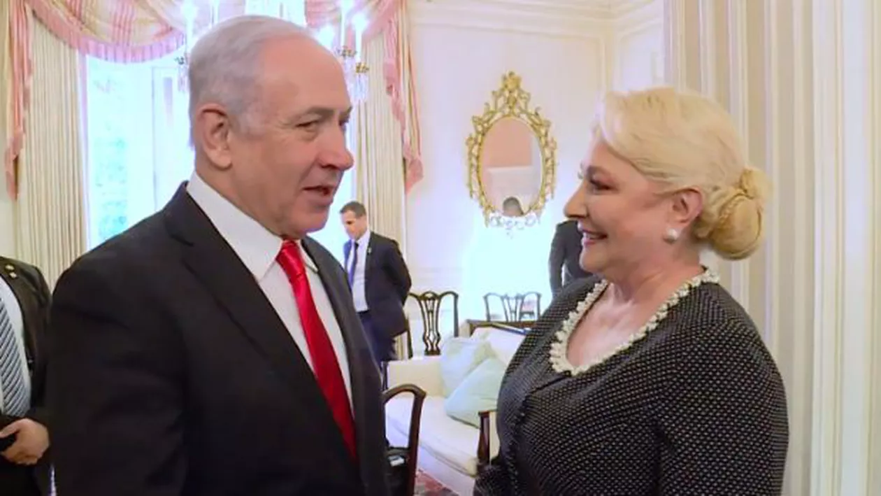 Viorica Dăncilă a avut o întrevedere cu premierul israelian Benjamin Netanyahu în marja participării la conferinţa AIPAC din Statele Unite (VIDEO)