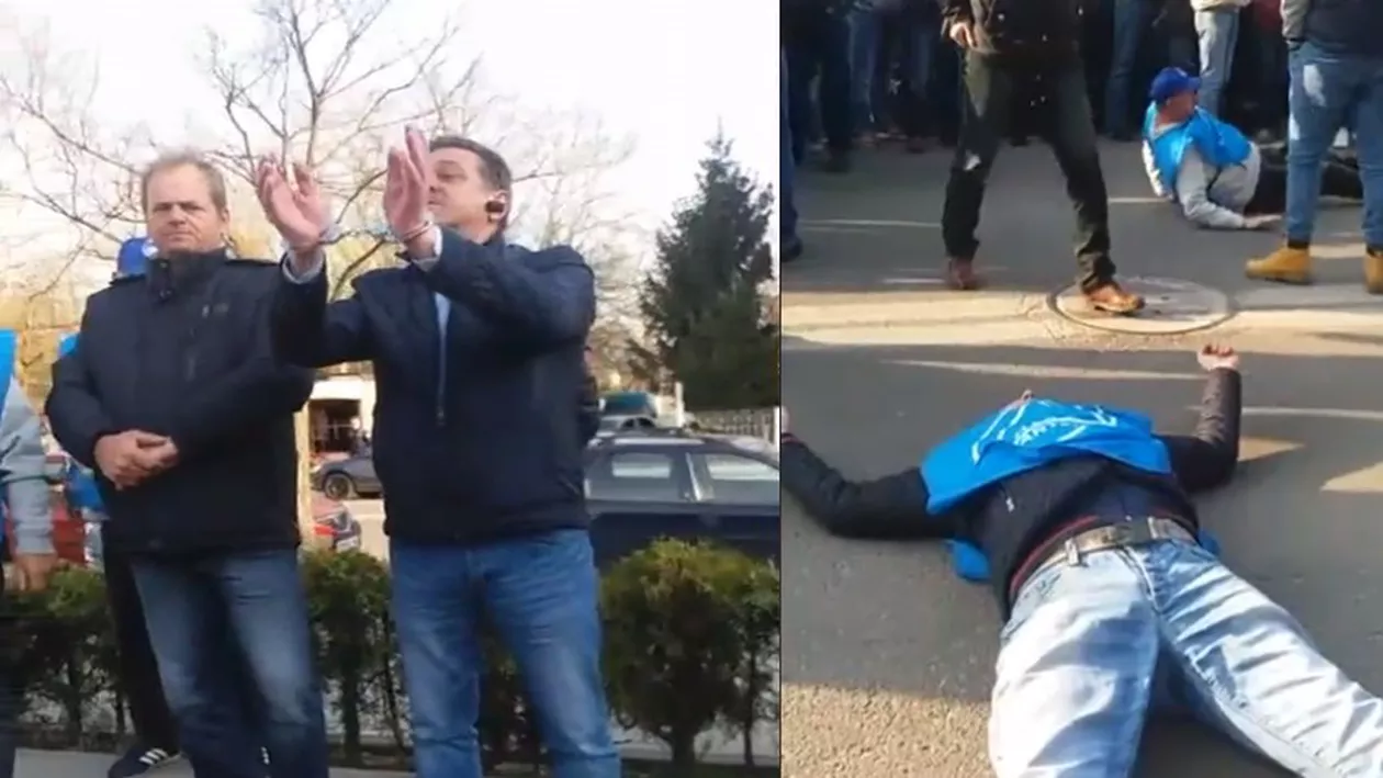 Oameni în CĂTUȘE la protestul de la Electrolux Satu Mare: Trebuie să ne ducem peste ei / Vizita ministrului Muncii NU a schimbat nimic, nici nu știu de ce a mai venit (VIDEO)