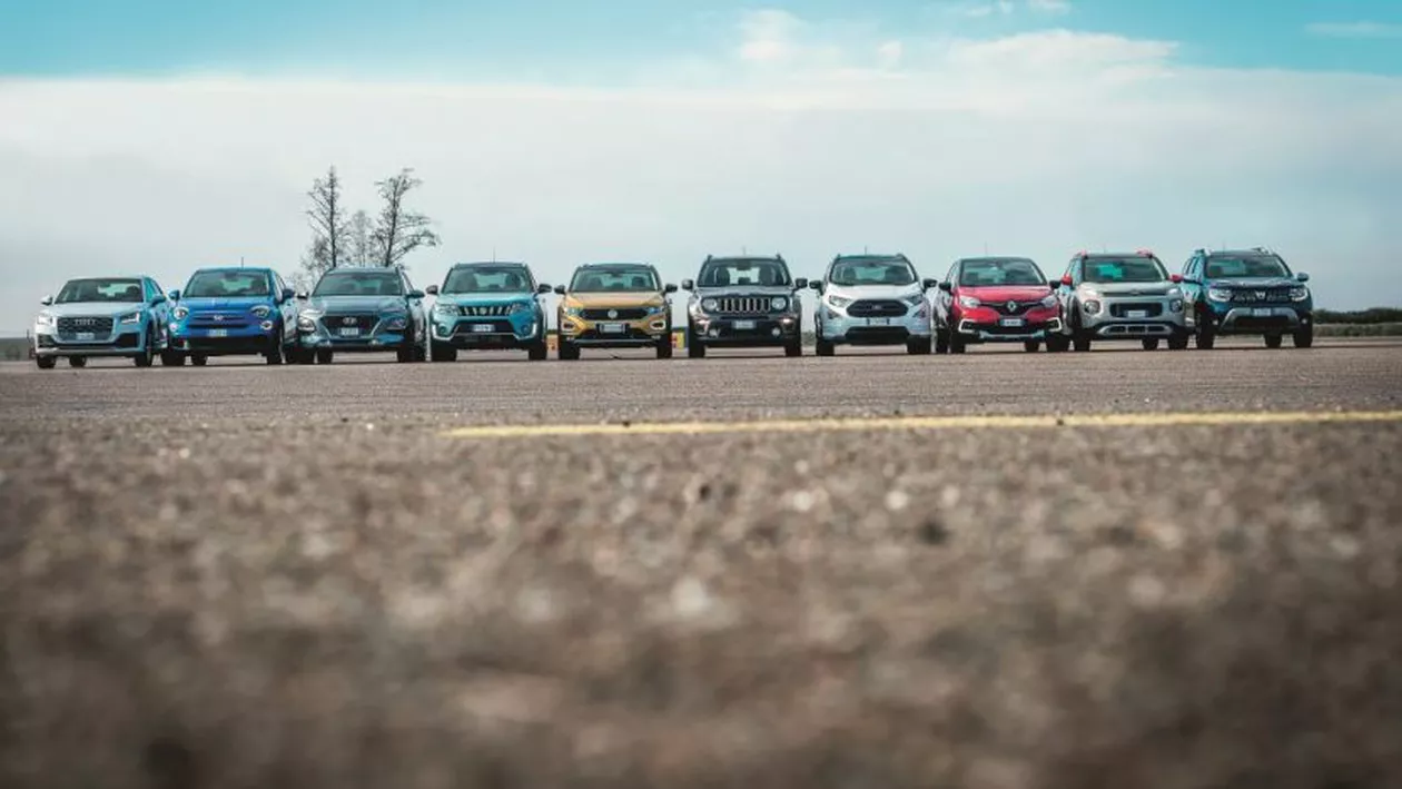 Test stabilitate 10 SUV-uri mici: Probleme pentru Dacia Duster și Ford EcoSport