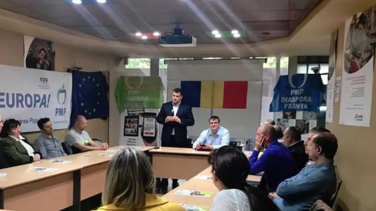 Eugen Tomac a prezentat programul electoral al PMP la Paris: “Uniți în Europa” înseamnă că toți românii vor fi respectați și susținuți, în mod egal, în fața oricăror forme de discriminare