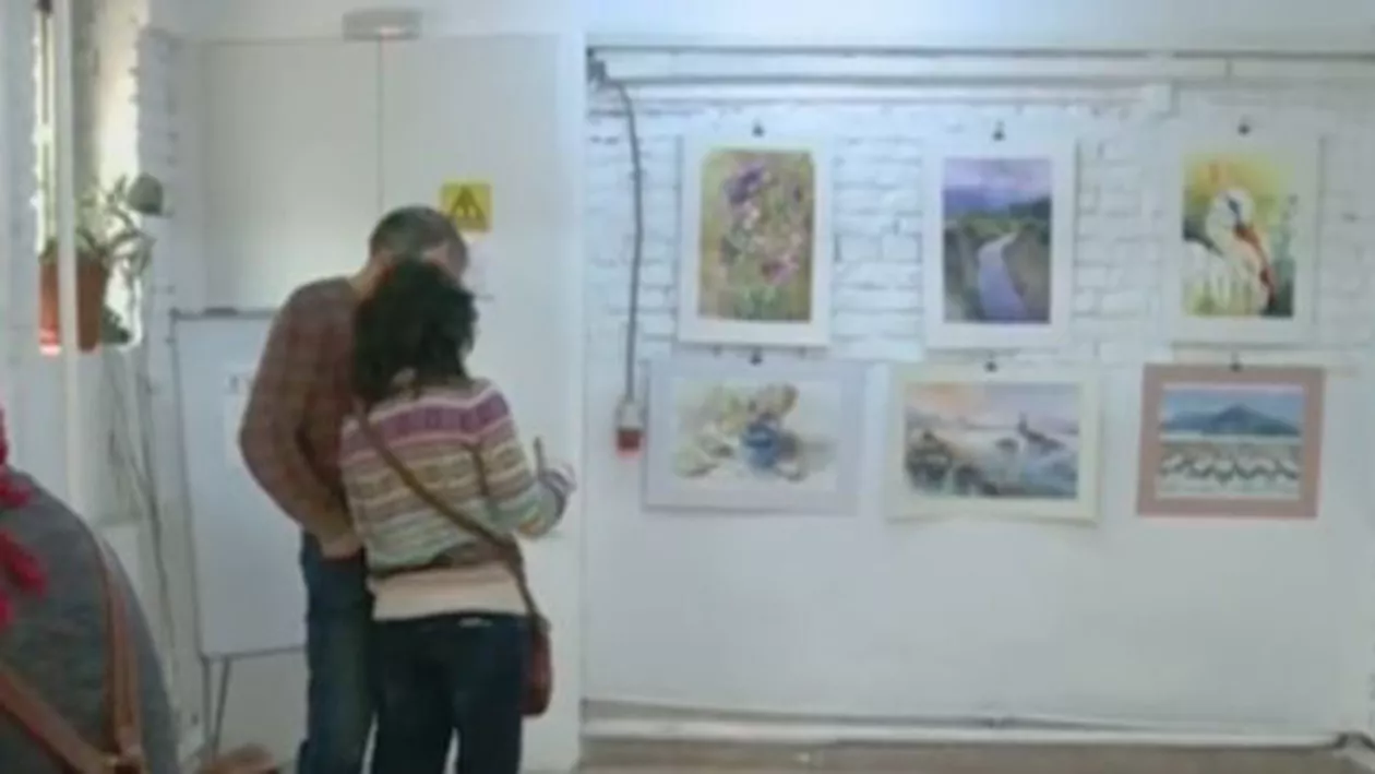 Eveniment INEDIT! Prima expoziție de pictură în acuarelă din România (VIDEO)