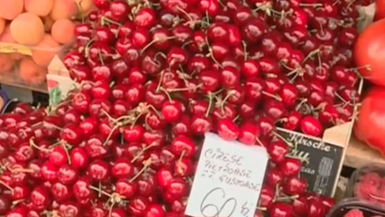 Prețuri... greu digerabile: Cireșele de mai, un lux pentru români (VIDEO)