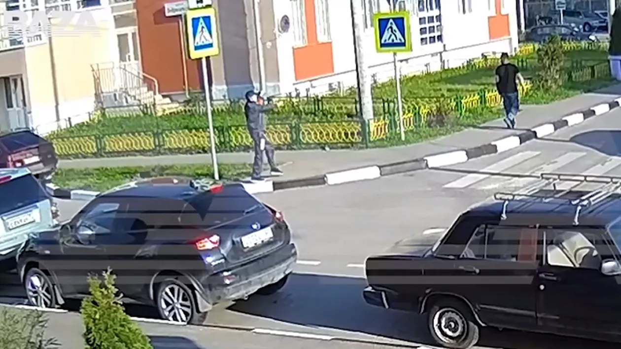 Un om de afaceri moldovean a fost împuşcat în plină stradă în Rusia (VIDEO)