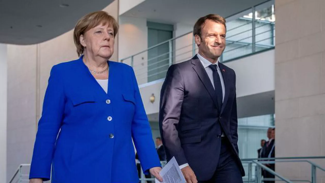 Cancelarul german Angela Merkel și președintele francez Emmanuel Macron au ajuns joi la Sibiu pentru a participa la Summit (FOTO, VIDEO)