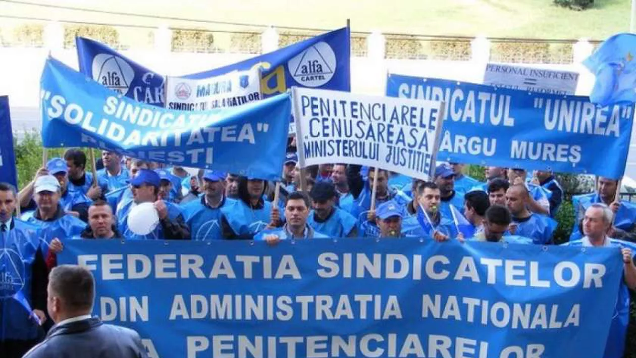 Sindicaliștii din Penitenciare anunță MITINGURI saptămânale și un PROTEST de amploare, în iunie, în Piața Victoriei