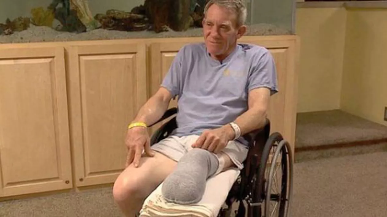 Un fermier blocat într-un utilaj şi-a tăiat piciorul pentru a se elibera